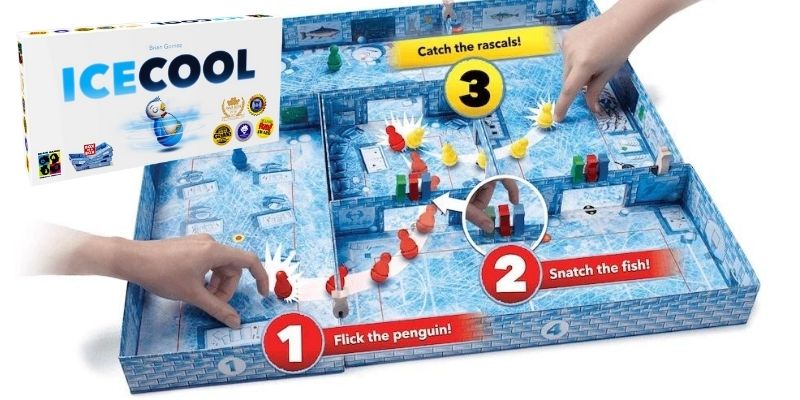 ICECOOL Fast Fun Penguin Flicking Board Game 800x400 1