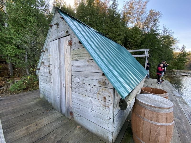 Wanigan at Lumberman's Monument Historic Site in Huron National Forest