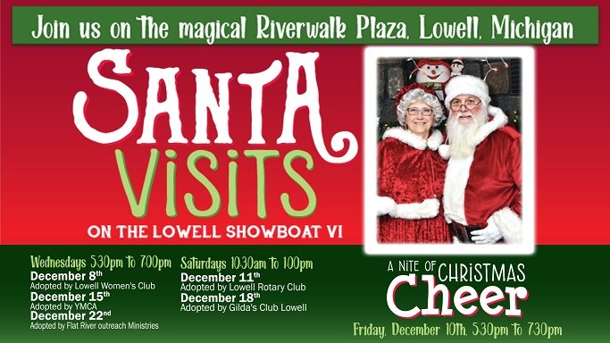 lowell showboat santa visits