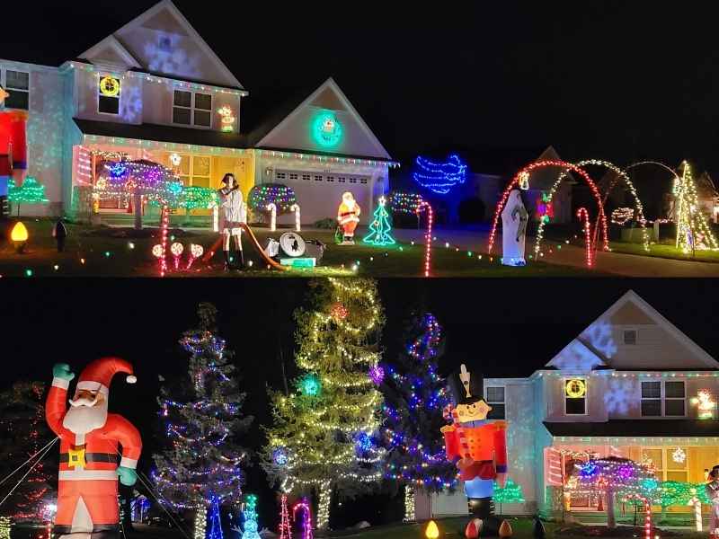 6167 Heathcross Jenison Christmas Lights display