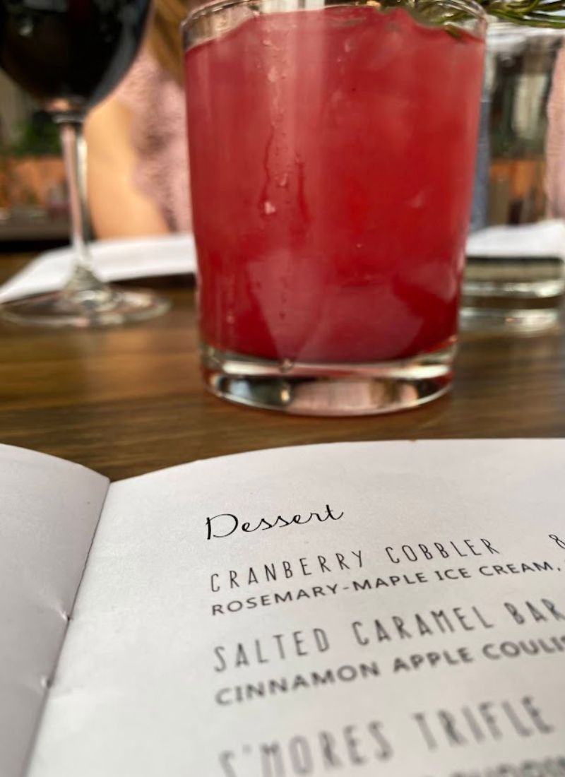 Cocktail at Linear Restaurant Grand Rapids