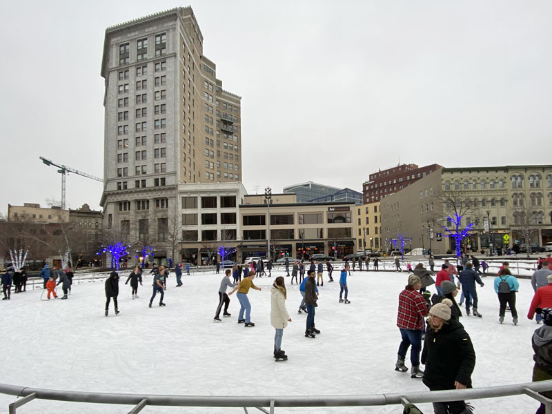 Outdoor Ice Skating Rinks: 20+ Inviting Ice Rinks in Michigan to Try this Winter