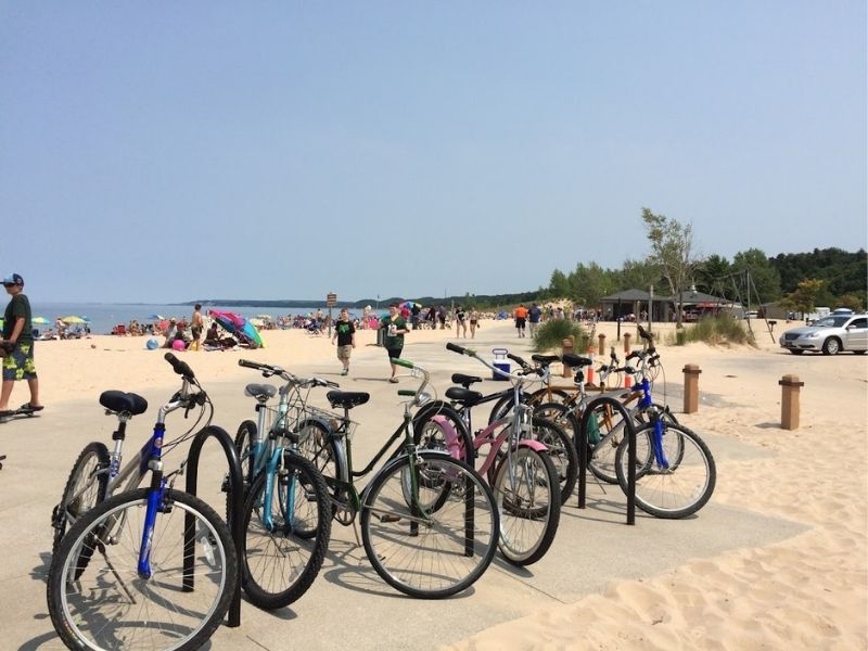 bikes at the beach