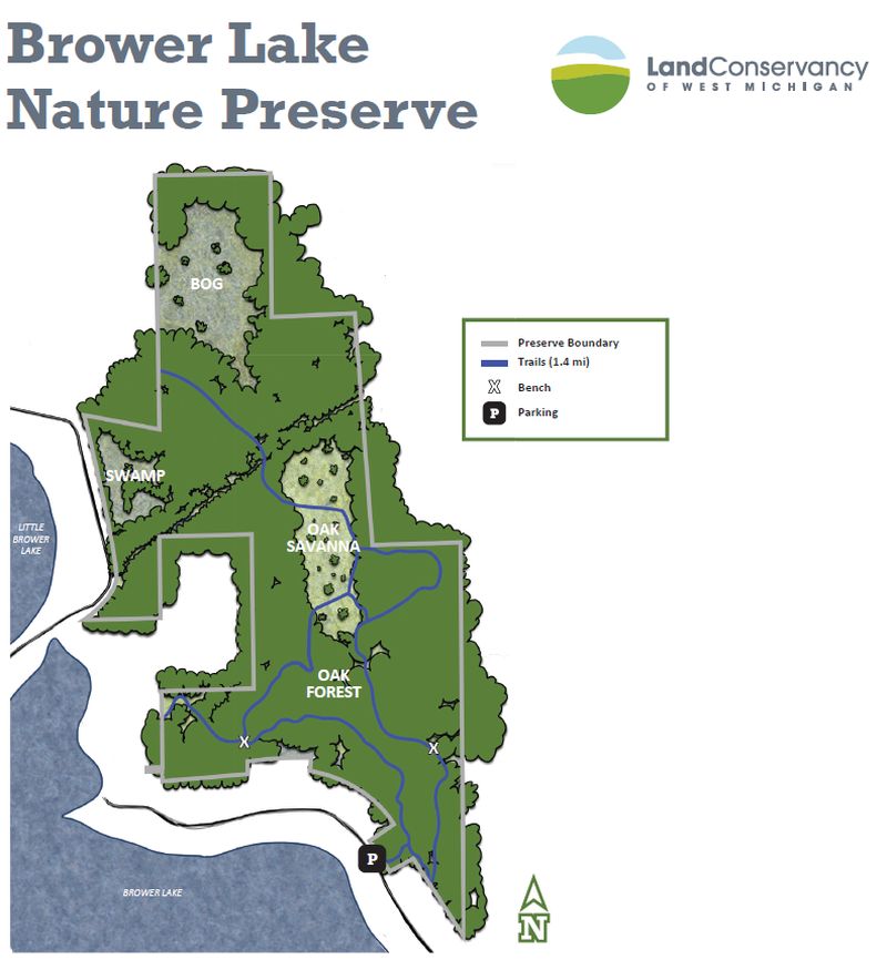 Brower Lake Preserve map