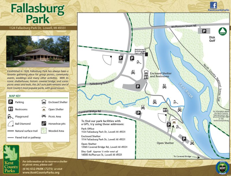 Fallasburg Park map