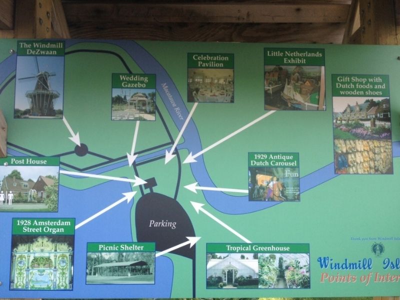 Map of Windmill Island Gardens