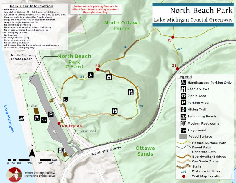 North Beach Park map