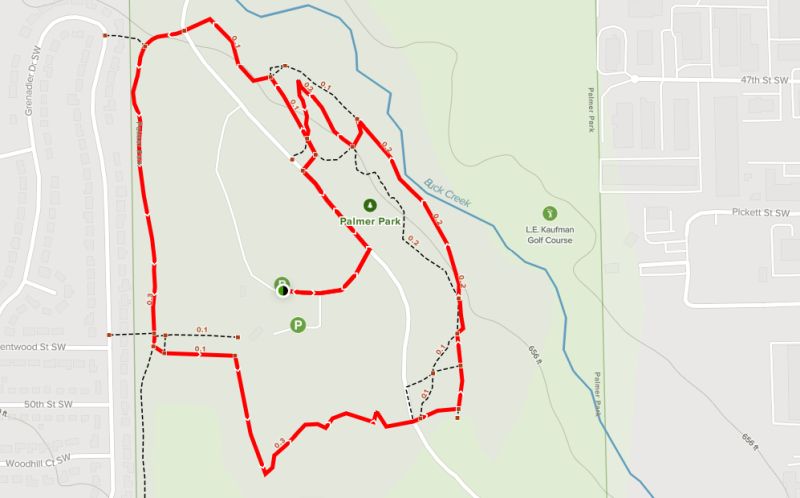 Palmer Park trail map