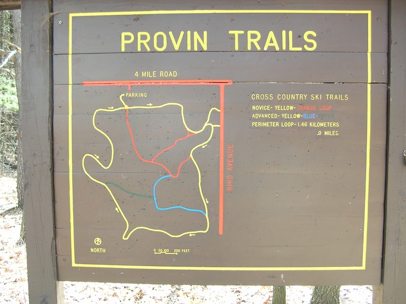Provin Trails map