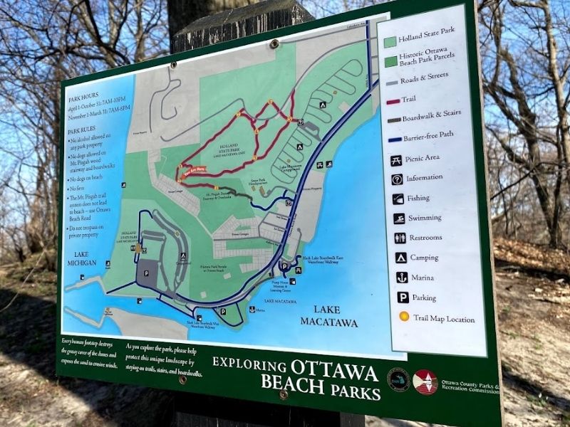 ottawa beach parks map