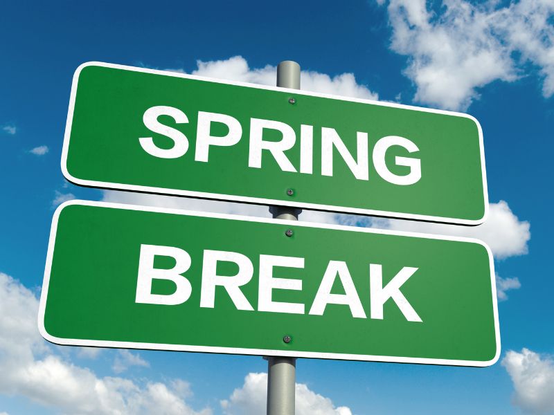 spring break sign
