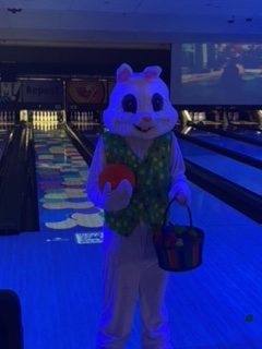 Pancakes and Pins Bowling with the Bunny