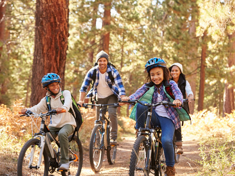 Family-biking-bike-trails-woods