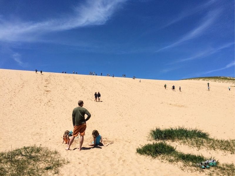Dune Climb at Sleeping Bear Dunes Michigan
