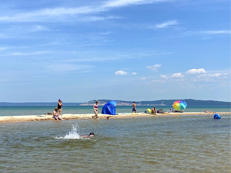 Platte Point Beach Platte River Tubing