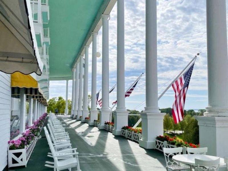 Rocking Chairs on the Front Porch Grand Hotel Mackinac Island