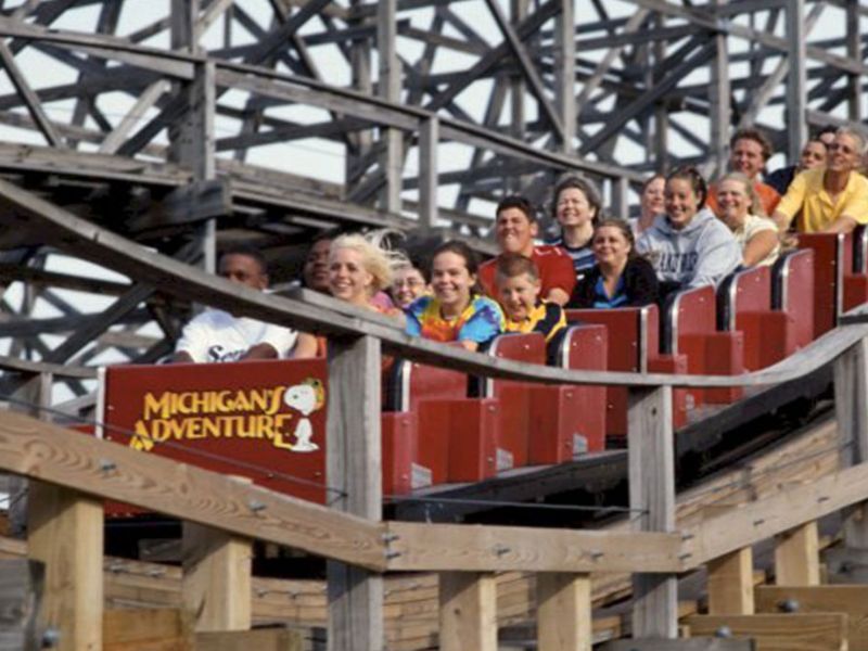 Wolverine Wildcat Rollercoaster Michigans Adventure