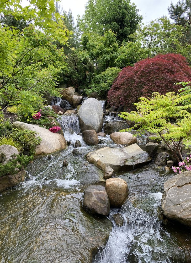 Frederik Meijer Gardens Japanese Garden waterfall