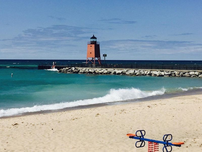Michigan Beach Park in Charlexoix