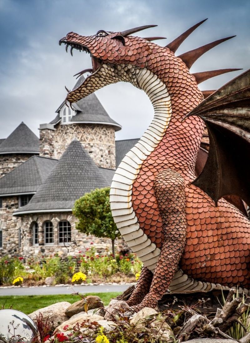 Norm the Dragon at Castle Farms