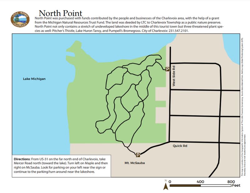 North Point Nature Preserve Map