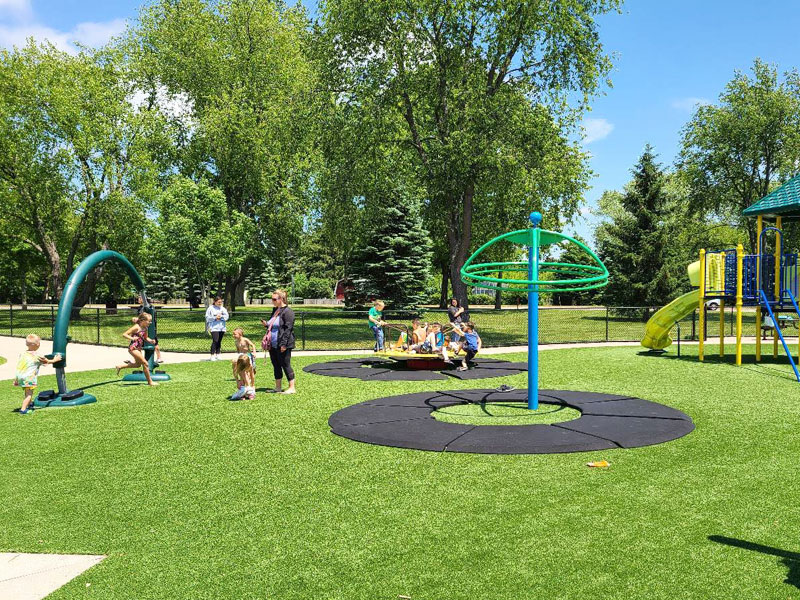 Rosewood Park playground turf Rudd