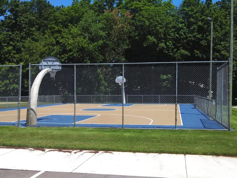 basketball courts at maplewood Park in Jenison