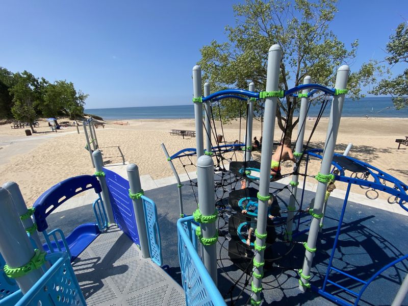 Playground at North Park Beach Ferrysburg MI 1
