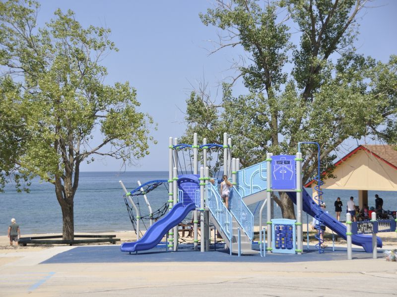Playground at North Park Beach Ferrysburg MI