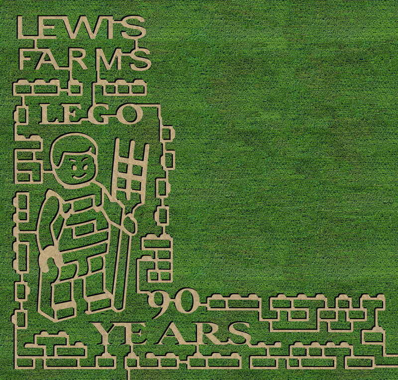 Lewis Farms 2022 corn maze 90 years