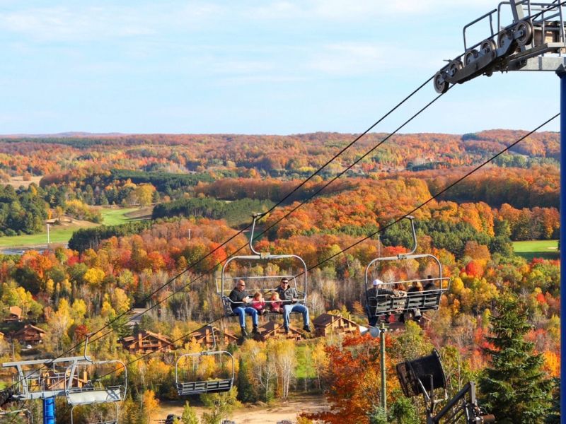 Shanty Creek Scenic Chairlift Rides Fall Colors