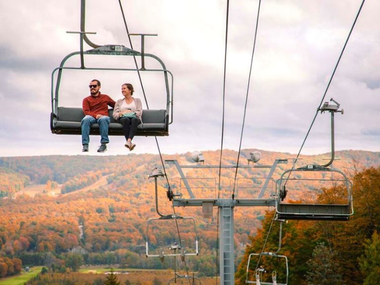 5 Places for Fall Color Chairlift Rides, Including Michigan's SkyBridge