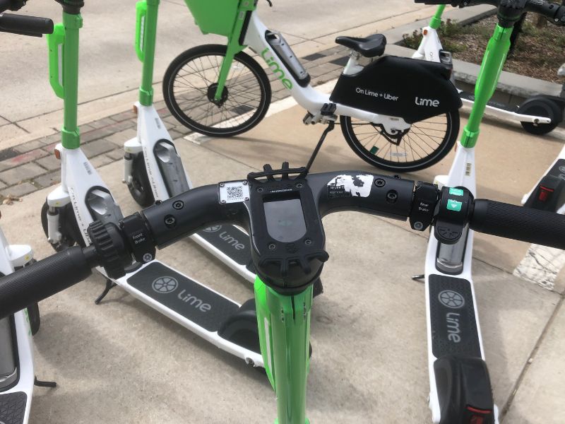 Downtown Grand Rapids - Electric Scooter Handle Bar