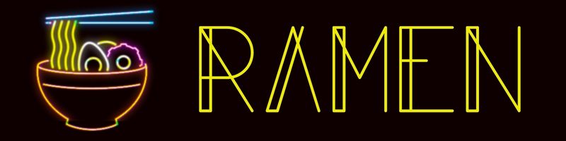 ramen neon banner