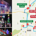 2023 Grand Rapids Christmas Lights Route! Includes Downtown, EGR & Comstock Park