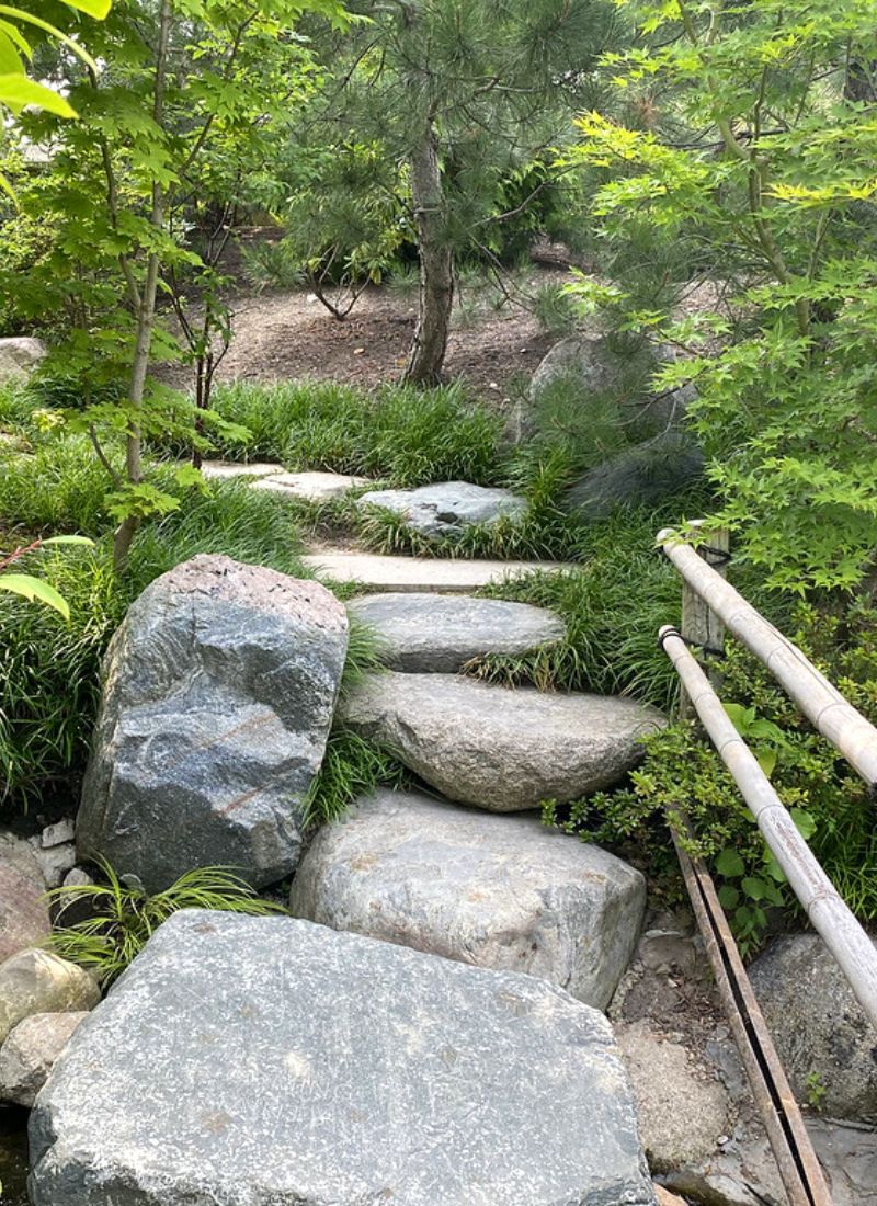 Frederik Meijer Gardens Japanese Garden rock path