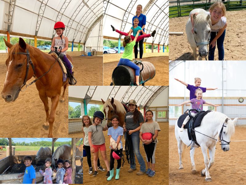 Legacy Stables' 'Own-A-Horse' Camp collage
