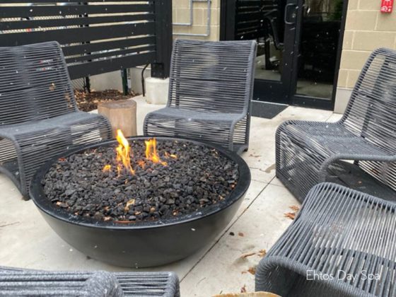 ethos day spa fire pit