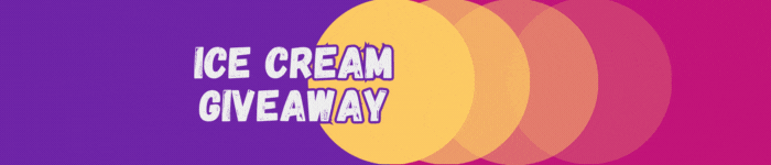 ice cream giveaway banner
