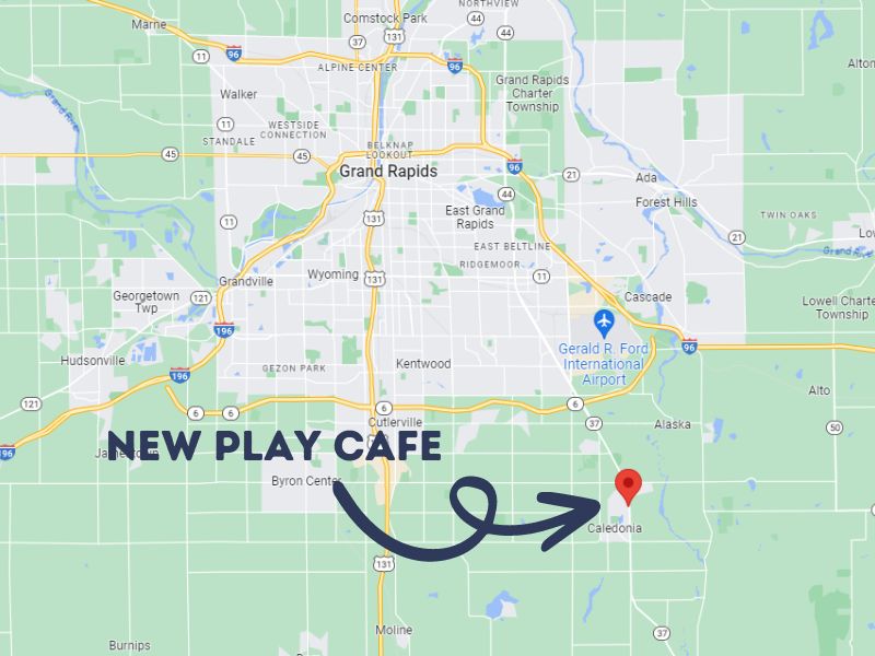 Stomping Grounds Play Cafe map