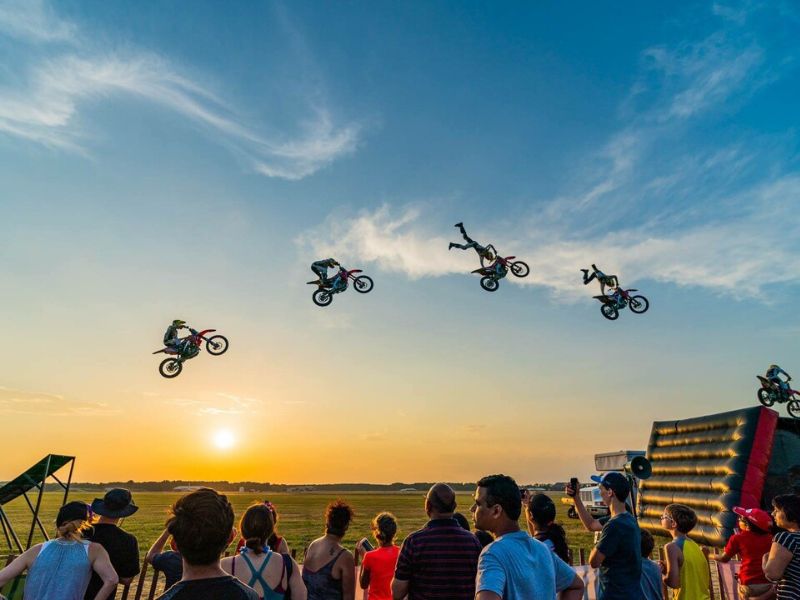 Battle Creek Field of Flight Stunt Motorcycles