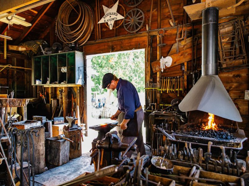 Benjamin Blacksmith Shop photo by Mackinac State Historic Parks