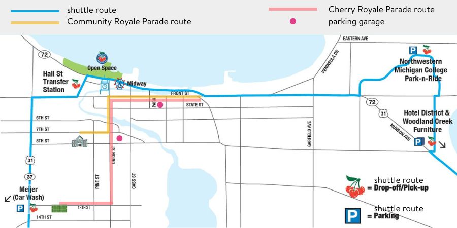 Cherry Festival Parade Route Map