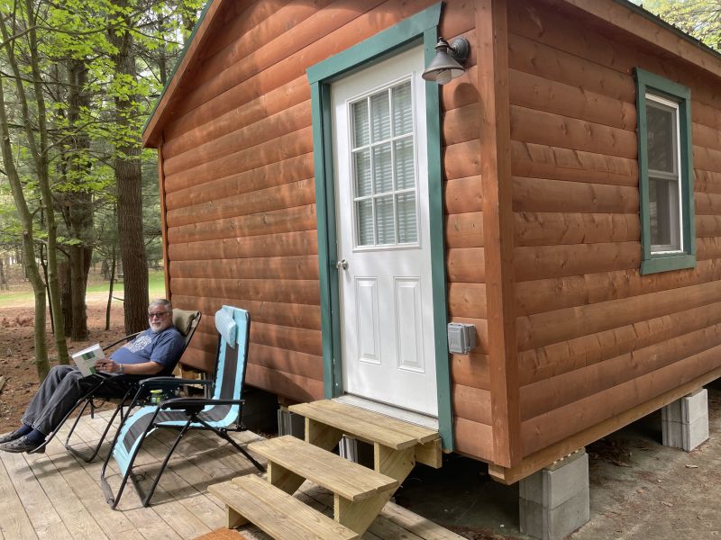 Lake Michigan Campground pastors cabin exterior