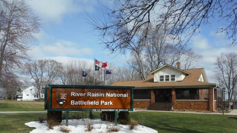 River Raisin National Battlefield is one of the 7 Michigan National Parks.