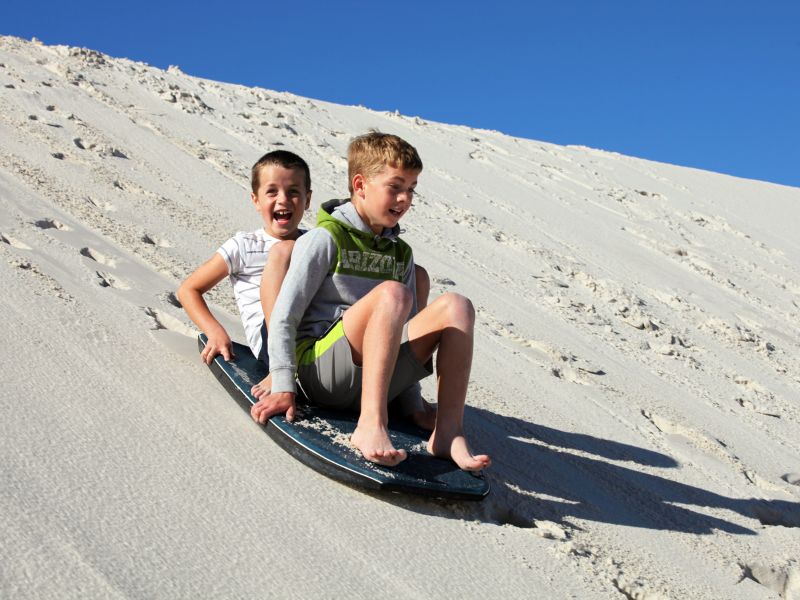 sand sledding canva