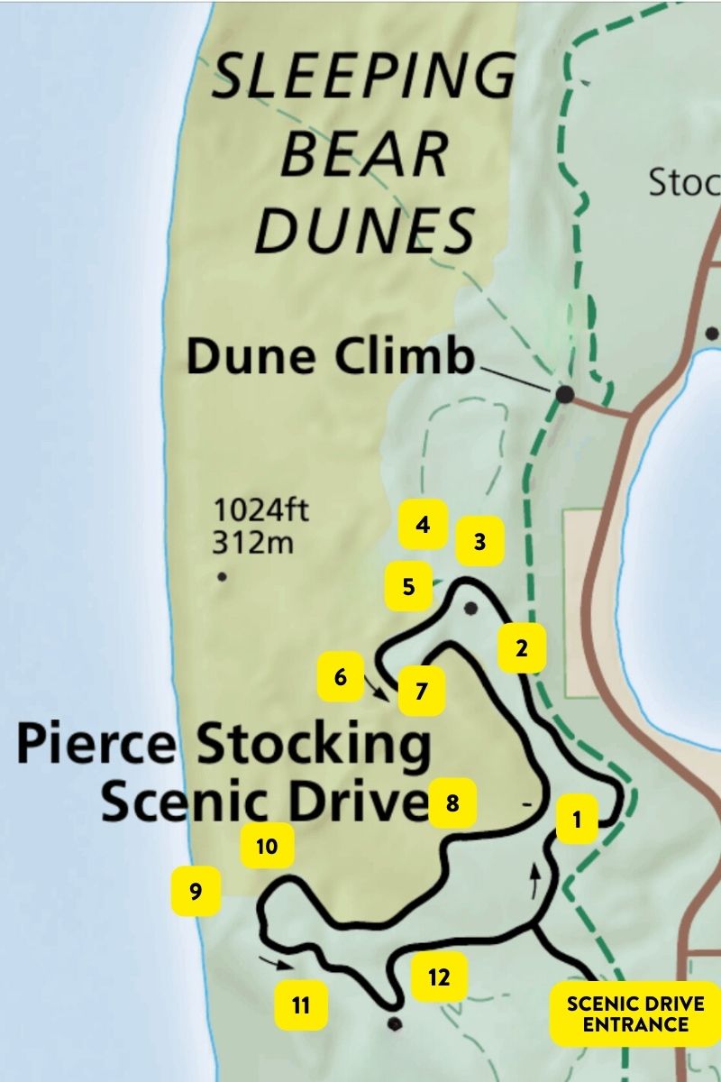 Pierce Stocking Drive Map