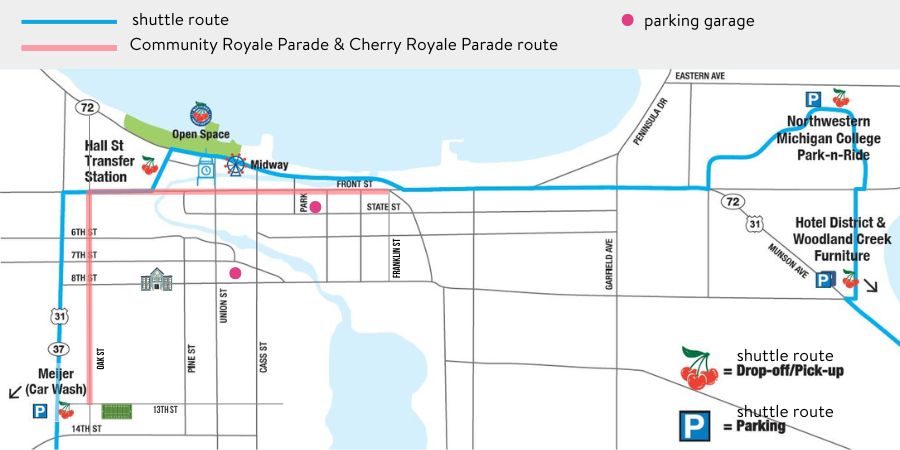 cherry festival parade route 2023