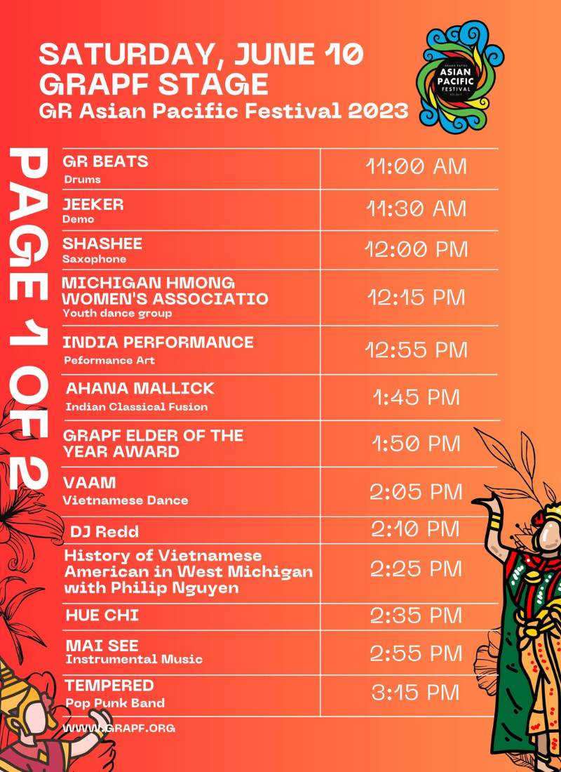 2023 Grand Rapids Asian-Pacific-Festival-Schedule