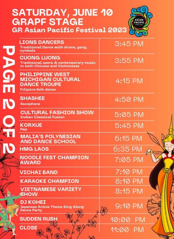 2023 AsianPacific Festival Grand Rapids Don't Miss this Exciting 3